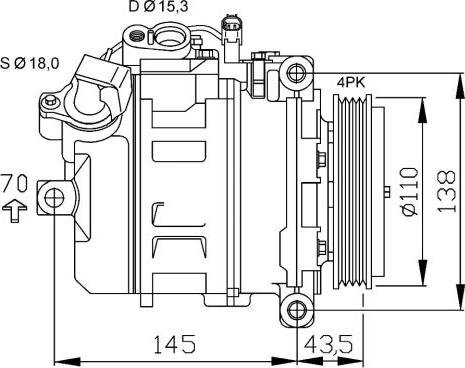 NRF 32520 - Kompresors, Gaisa kond. sistēma www.autospares.lv