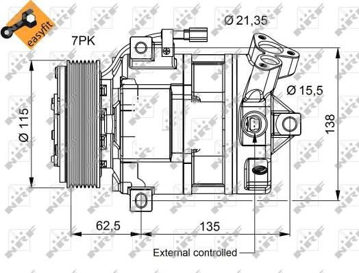 NRF 32692 - Kompresors, Gaisa kond. sistēma www.autospares.lv