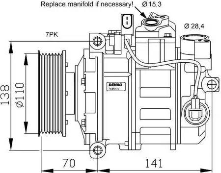 NRF 32613G - Compressor, air conditioning www.autospares.lv