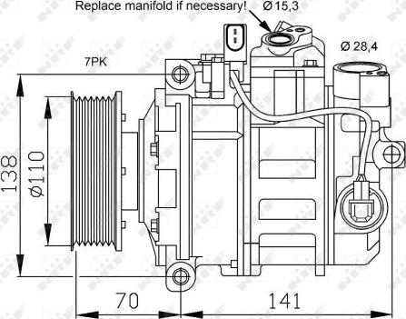 NRF 32613 - Kompresors, Gaisa kond. sistēma www.autospares.lv