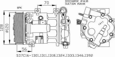 NRF 32682G - Kompresors, Gaisa kond. sistēma autospares.lv