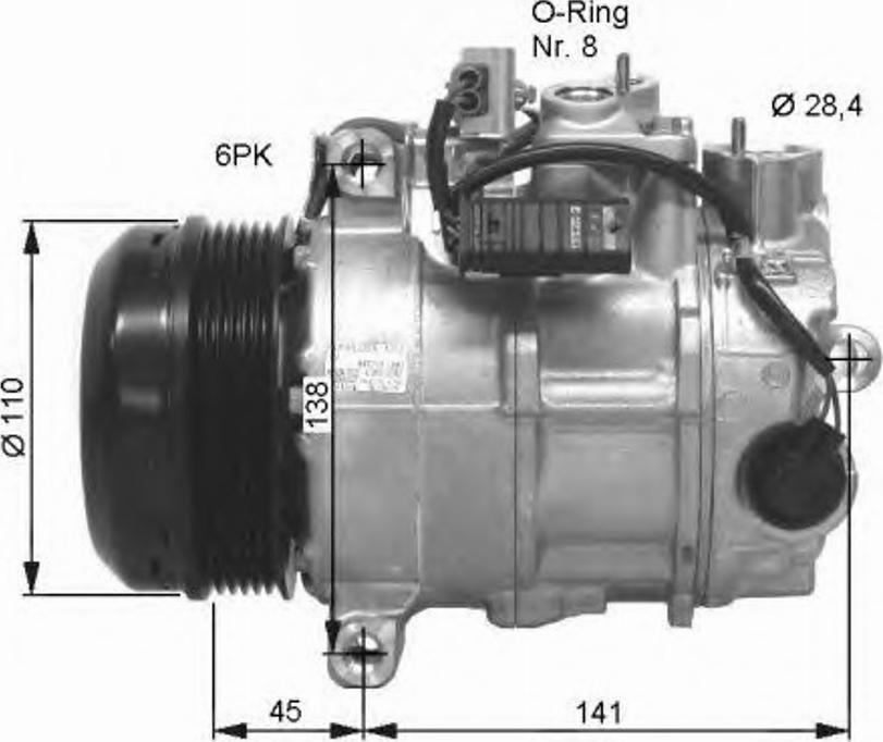 NRF 32676 - Compressor, air conditioning www.autospares.lv