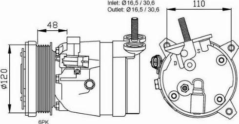 NRF 32678G - Kompresors, Gaisa kond. sistēma autospares.lv