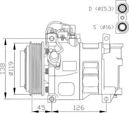 NRF 32042G - Kompresors, Gaisa kond. sistēma www.autospares.lv