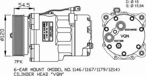 NRF 32056G - Compressor, air conditioning www.autospares.lv