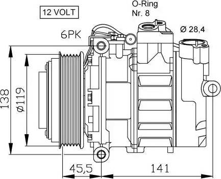 NRF 32053G - Kompresors, Gaisa kond. sistēma autospares.lv