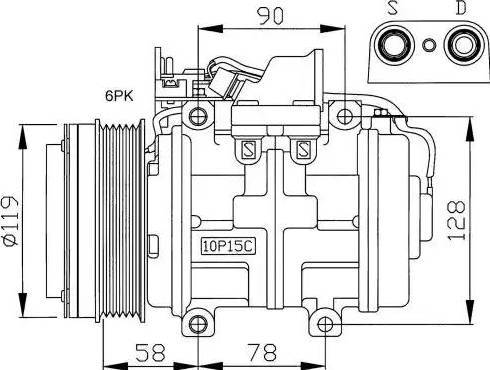 NRF 32039G - Kompresors, Gaisa kond. sistēma www.autospares.lv