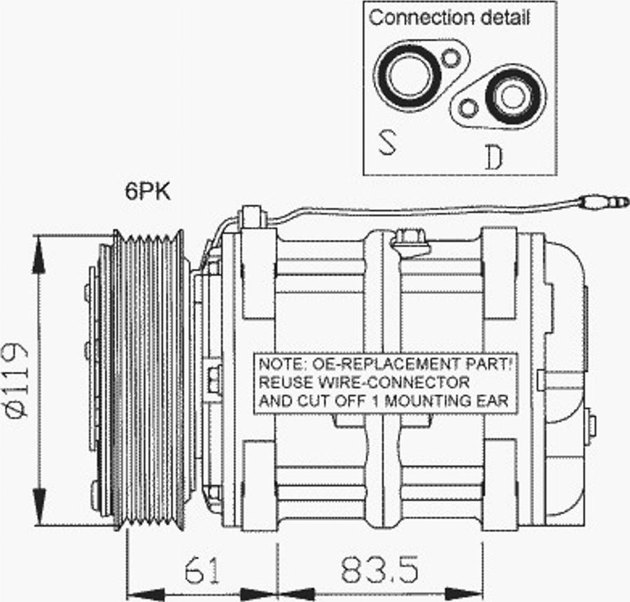 NRF 32034 - Compressor, air conditioning www.autospares.lv