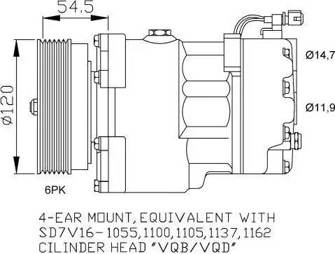 NRF 32033G - Compressor, air conditioning www.autospares.lv