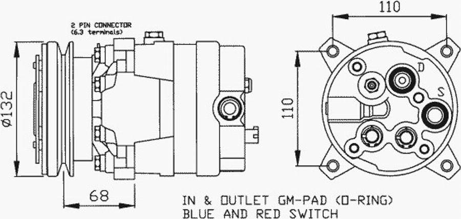 NRF 32024 - Kompresors, Gaisa kond. sistēma www.autospares.lv