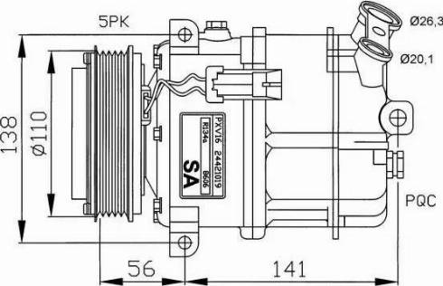 NRF 32190G - Kompresors, Gaisa kond. sistēma www.autospares.lv