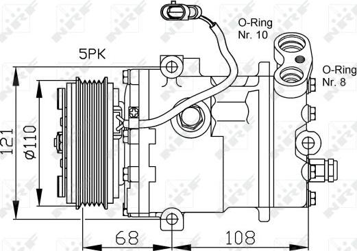 NRF 32197 - Kompresors, Gaisa kond. sistēma www.autospares.lv