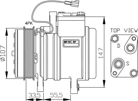 NRF  32143G - Kompresors, Gaisa kond. sistēma www.autospares.lv