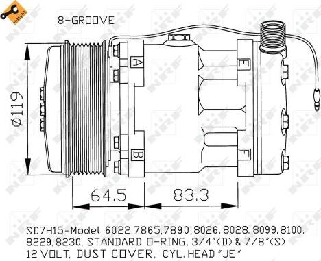 NRF 32142 - Kompresors, Gaisa kond. sistēma www.autospares.lv