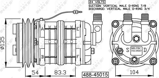 NRF 32157G - Kompresors, Gaisa kond. sistēma www.autospares.lv