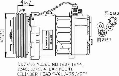 NRF 32168G - Kompresors, Gaisa kond. sistēma www.autospares.lv