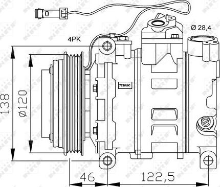 NRF 32167G - Kompresors, Gaisa kond. sistēma www.autospares.lv