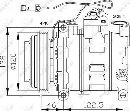 NRF 32167 - Kompresors, Gaisa kond. sistēma www.autospares.lv