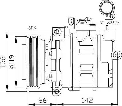 NRF 32111G - Kompresors, Gaisa kond. sistēma www.autospares.lv