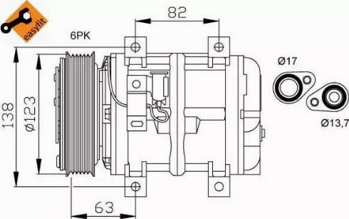 NRF 32112G - Compressor, air conditioning www.autospares.lv