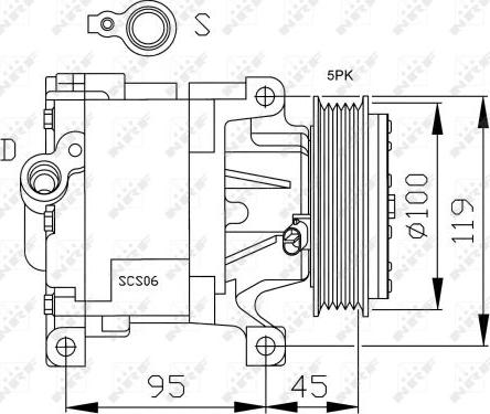 NRF 32183G - Kompresors, Gaisa kond. sistēma www.autospares.lv