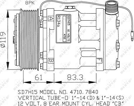 NRF 32132G - Kompresors, Gaisa kond. sistēma autospares.lv