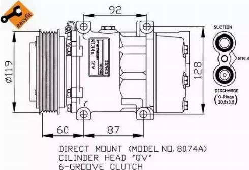 NRF 32170G - Compressor, air conditioning www.autospares.lv