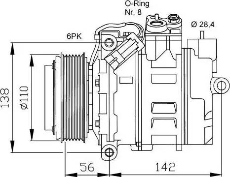 NRF 32178G - Kompresors, Gaisa kond. sistēma www.autospares.lv