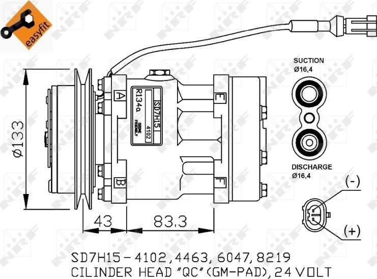 NRF 32808 - Kompresors, Gaisa kond. sistēma www.autospares.lv