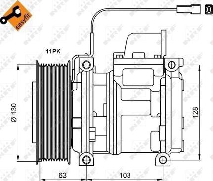 NRF 32829 - Kompresors, Gaisa kond. sistēma www.autospares.lv