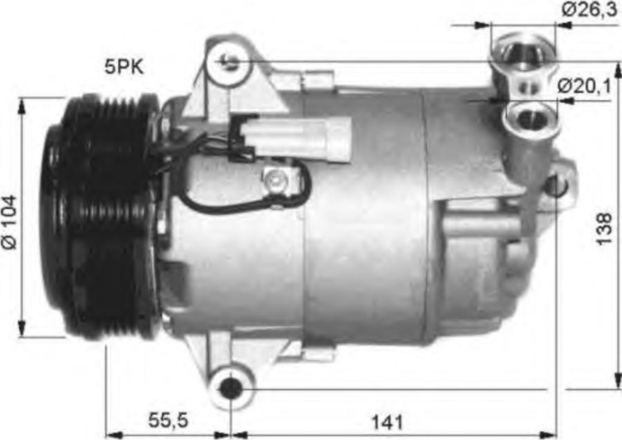 NRF 32396 - Kompresors, Gaisa kond. sistēma www.autospares.lv