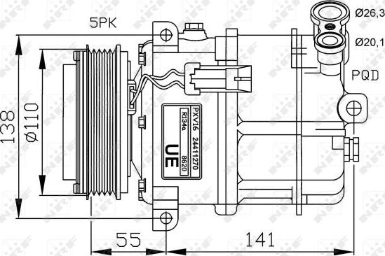 NRF 32312G - Kompresors, Gaisa kond. sistēma www.autospares.lv