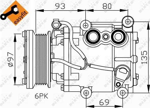 NRF 32247 - Kompresors, Gaisa kond. sistēma www.autospares.lv