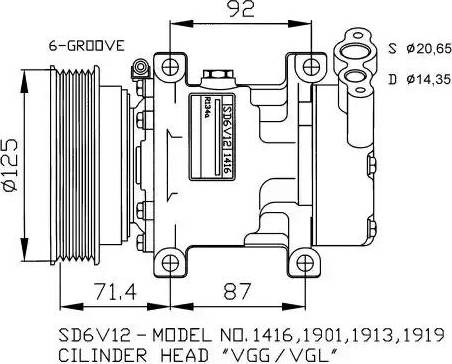 NRF 32259G - Kompresors, Gaisa kond. sistēma autospares.lv