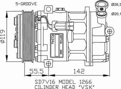 NRF 32269G - Kompresors, Gaisa kond. sistēma autospares.lv