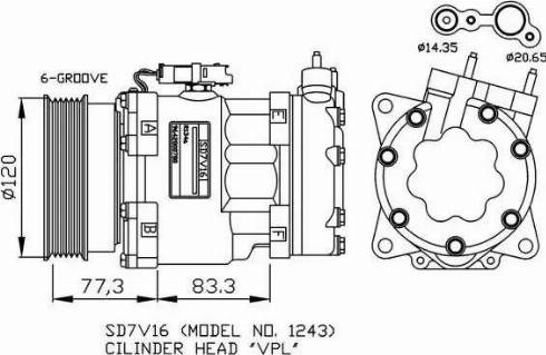 NRF 32266G - Kompresors, Gaisa kond. sistēma autospares.lv