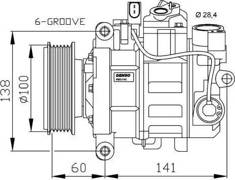 NRF 32263G - Kompresors, Gaisa kond. sistēma autospares.lv