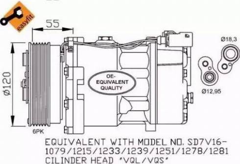 NRF 32206 - Compressor, air conditioning www.autospares.lv