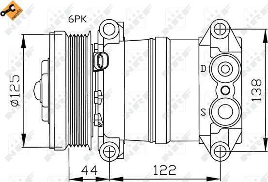 NRF 32202 - Kompresors, Gaisa kond. sistēma www.autospares.lv