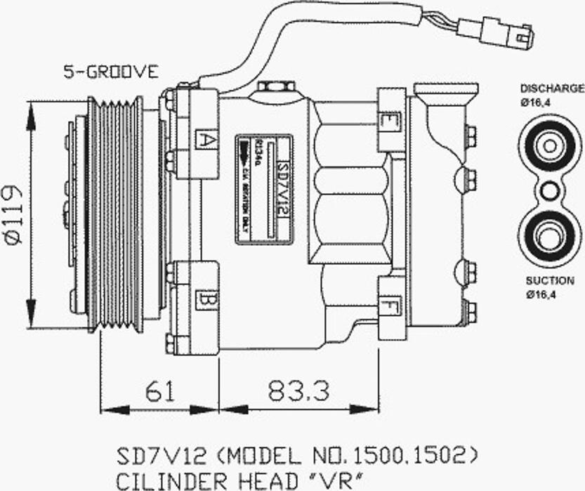 NRF 32219 - Kompresors, Gaisa kond. sistēma autospares.lv