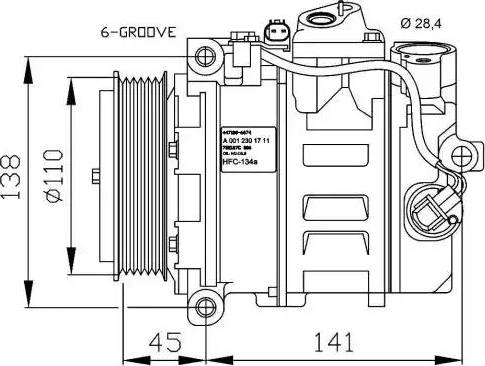 NRF 32214G - Compressor, air conditioning www.autospares.lv