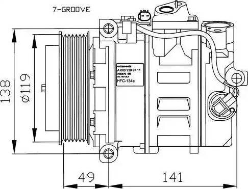 NRF 32215G - Kompresors, Gaisa kond. sistēma autospares.lv