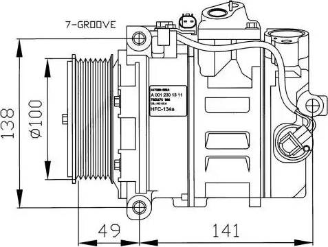 NRF 32216G - Kompresors, Gaisa kond. sistēma www.autospares.lv