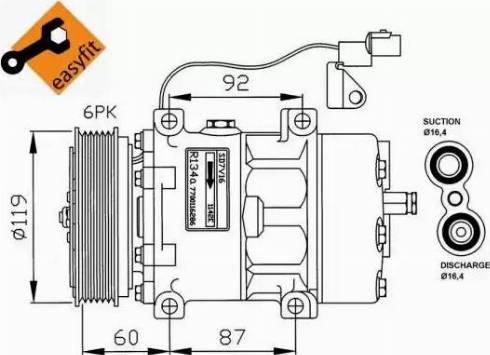 NRF 32210G - Kompresors, Gaisa kond. sistēma www.autospares.lv