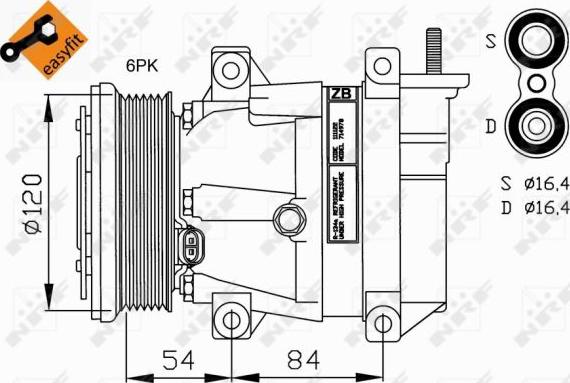 NRF  32220G - Kompresors, Gaisa kond. sistēma www.autospares.lv