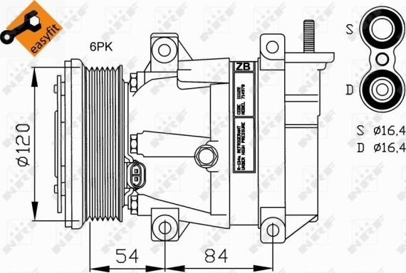 NRF 32220 - Kompresors, Gaisa kond. sistēma autospares.lv