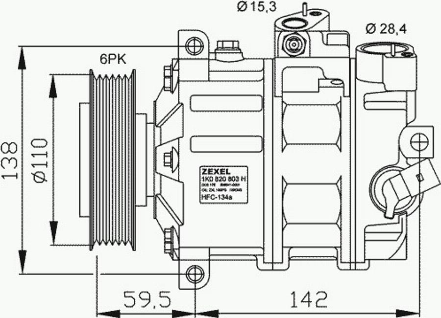 NRF 32221 - Kompresors, Gaisa kond. sistēma www.autospares.lv