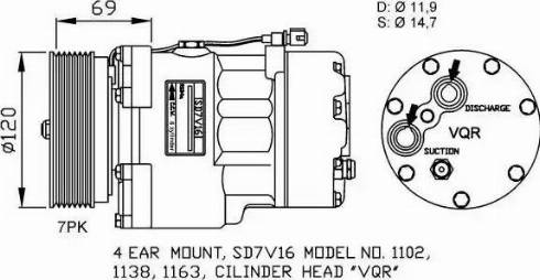 NRF 32228G - Kompresors, Gaisa kond. sistēma www.autospares.lv