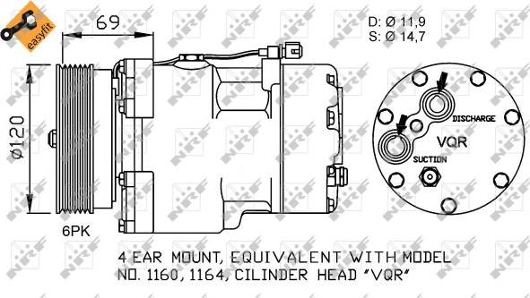 NRF 32748 - Kompresors, Gaisa kond. sistēma www.autospares.lv