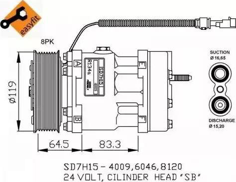 NRF 32750G - Kompresors, Gaisa kond. sistēma www.autospares.lv